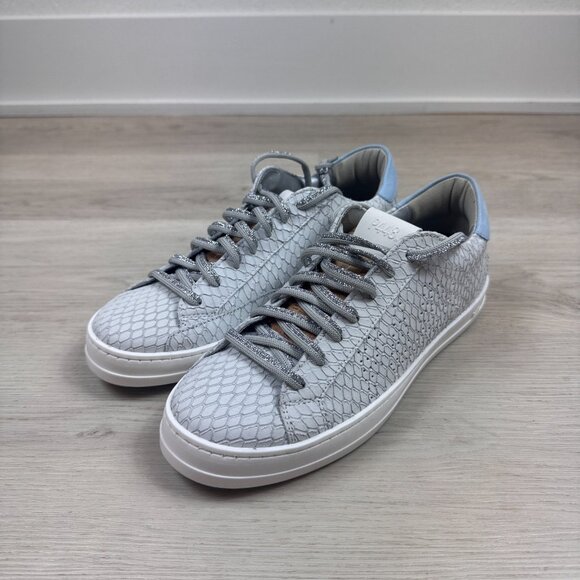 P448 John Margot Sneaker Womens 39 8.5 Sky Blue White NEW $298 - Picture 5 of 12